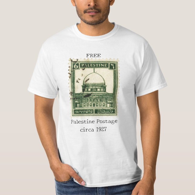 Free Palestine T-Shirt | Historiskt Palestina Frim (Framsida)