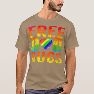 Free Pappa Hugs HBT Pride Awarenes Month Parad Ra T Shirt