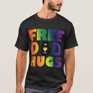 Free Pappa Hugs HBT Rainbow Pride Women T Shirt