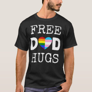 Free Pappa Hugs II Rainbow Gay Trans Pride T Shirt