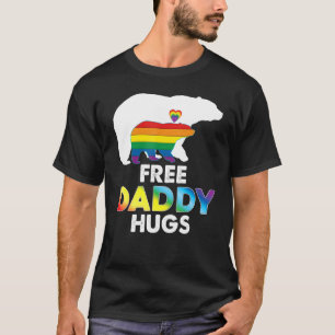 Free pappa Hugs Rainbow Bear Lgbt Pride Gay Lesbia T Shirt