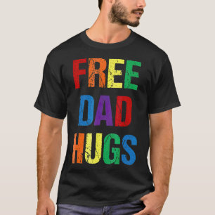 Free Pappa Hugs T för manar HGBTQ Gay pride Rainb Shirt