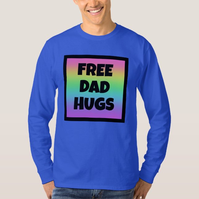 Free Pappa Hugs T Shirt (Framsida)