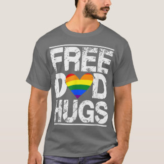 Free Pappa Hugs T Shirts Pride Gift HBT Rainbow Fl