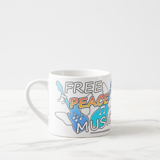 Free Peace Music Espressomugg (Vänster)