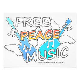 Free Peace Music Fototryck