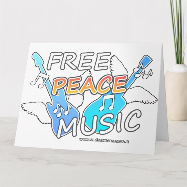 Free Peace Music Kort (Framsida)