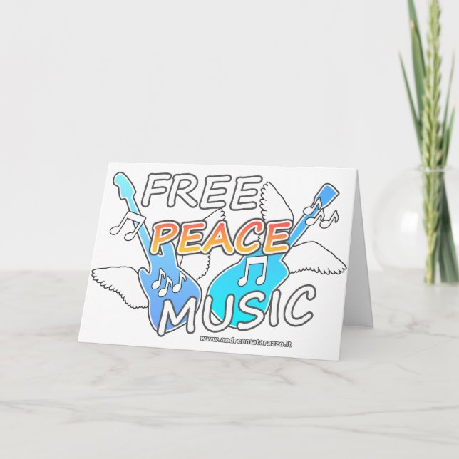 Free Peace Music Kort (Framsida)