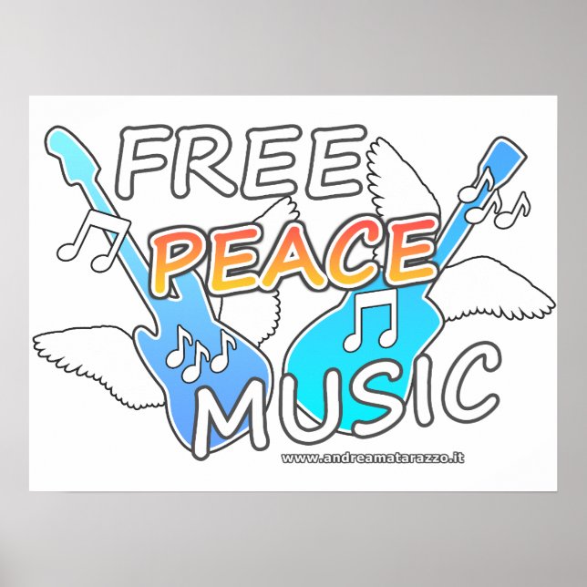 Free Peace Music Poster (Framsidan)