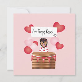 Free Puppy Kisses Valentine Hund