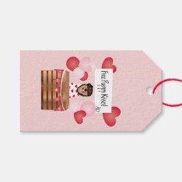 Free Puppy Kisses Valentine Hund Presentetikett
