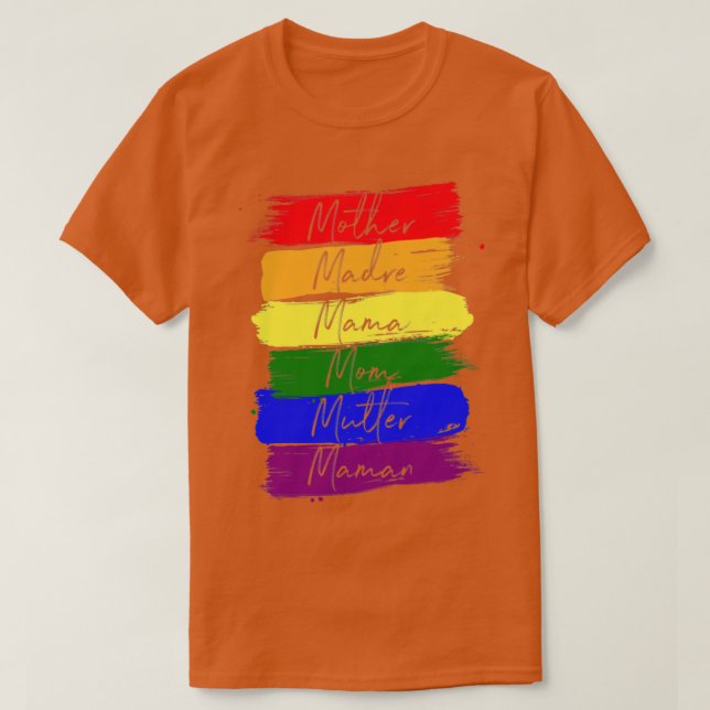 Free Rainbow Hugs Gay Lesbisk Pride Gift2 T Shirt (Design framsida)