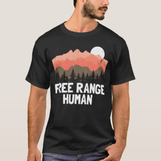 Free Range Woman Outrs Funny Womens Camping boy T Shirt
