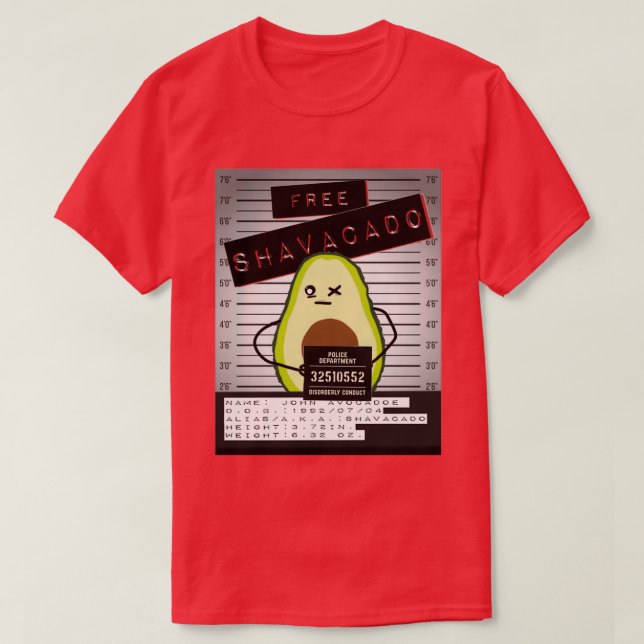 FREE SHAVACADO 4 T SHIRT (Design framsida)