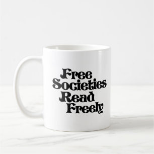 Free Societies Read Freely Kaffemugg