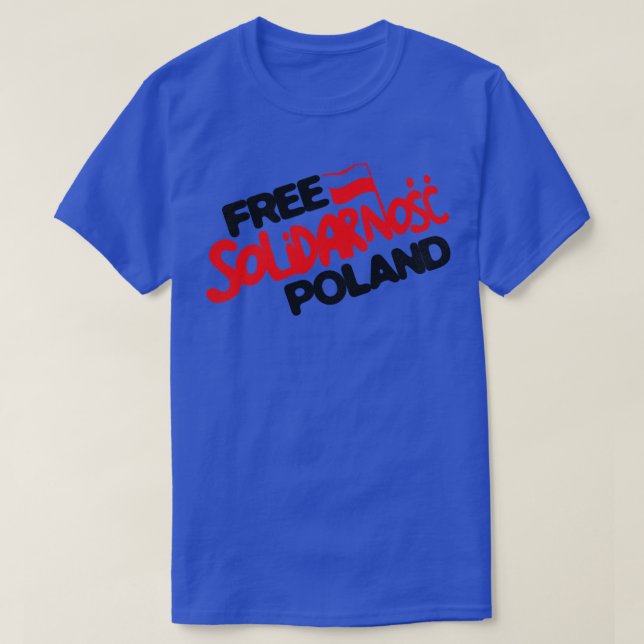 Free Solidarnosc Polen T Shirt (Design framsida)
