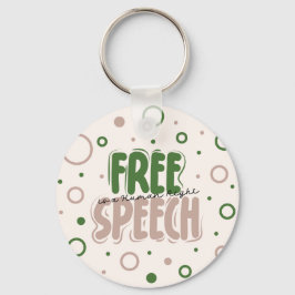 Free Speech Is a Human Right Nyckelring