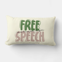Free Speech Is a Human Right Throw Pillow