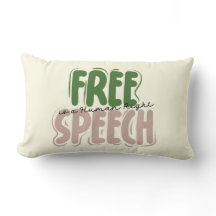 Free Speech Is a Human Right Throw Pillow