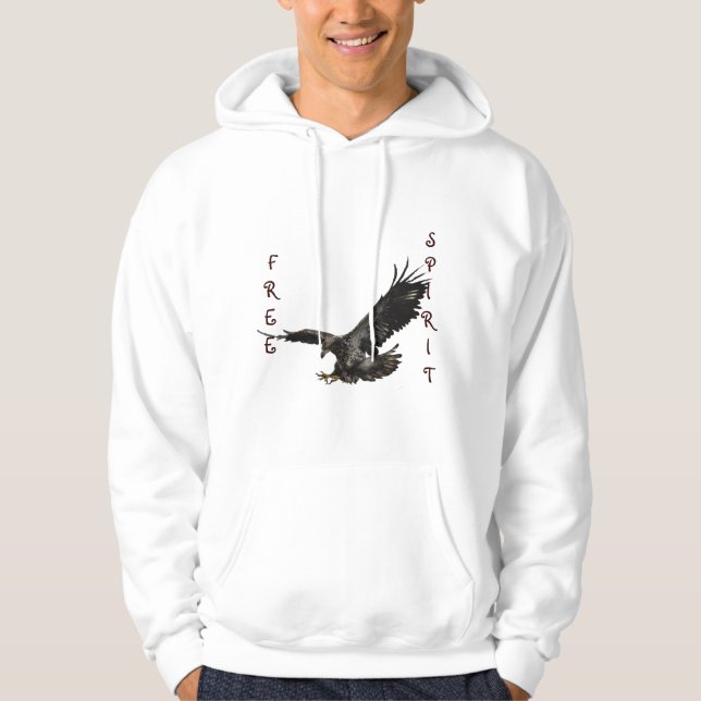 Free Spirit Landing Örn Wildlife Hoodie (Framsida)