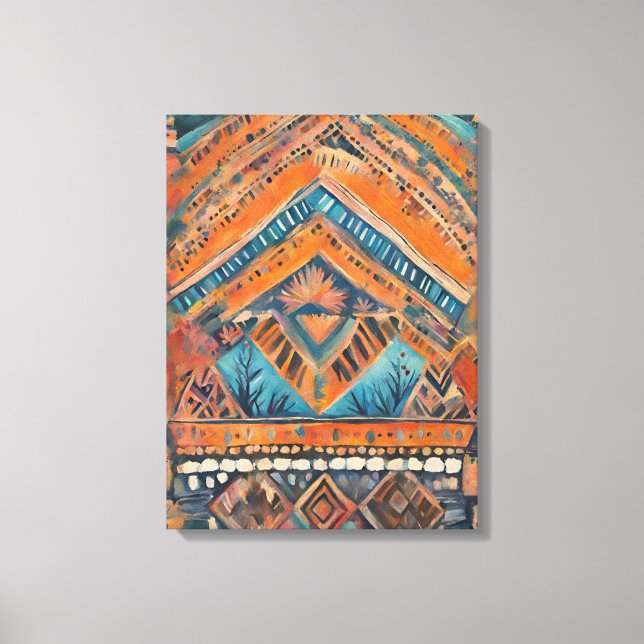 "Free Spirit on Canvas: A Bohemian Rhapsody" Canvastryck (Framsida)