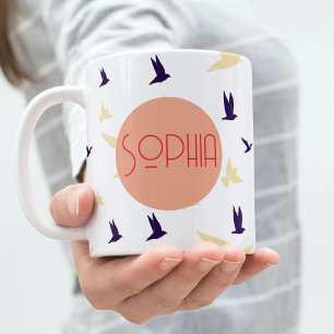 Free Spirit Personlig Bird Mugg
