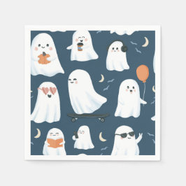 Free Spirits Ghost Papper Napkins - Halloween Deco Pappersservett