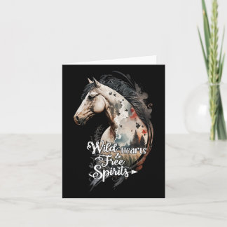 Free Spirits Horse Girl Equestrian Horseck Kort