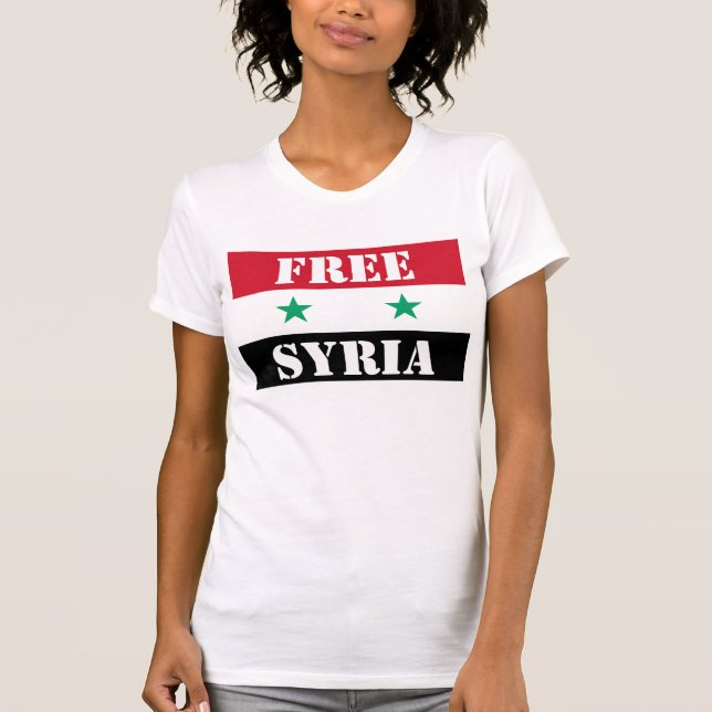 FREE SYRIA Shirt T-shirt (Framsida)