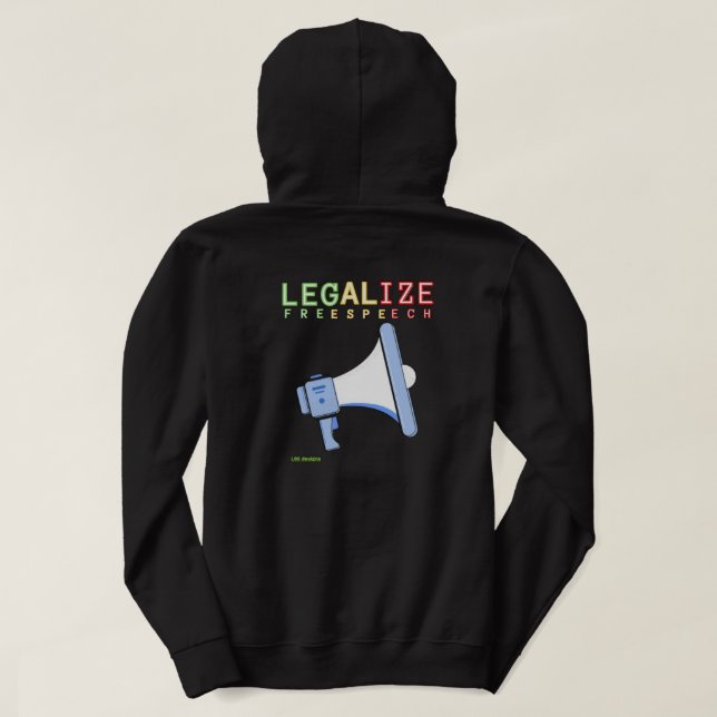 " FREE TAL"-sojettskjorta Hoodie (Design baksida)