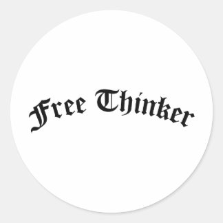 Free Thinker Runt Klistermärke