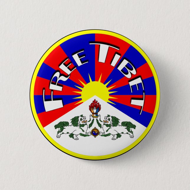 Free Tibet Badge Knapp (Framsida)