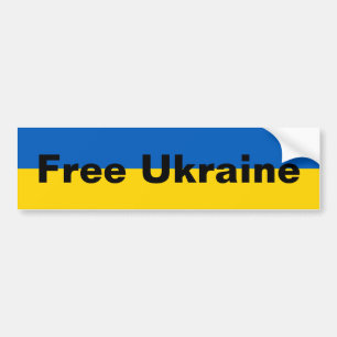 Free Ukraina Bumper Sticker Bildekal