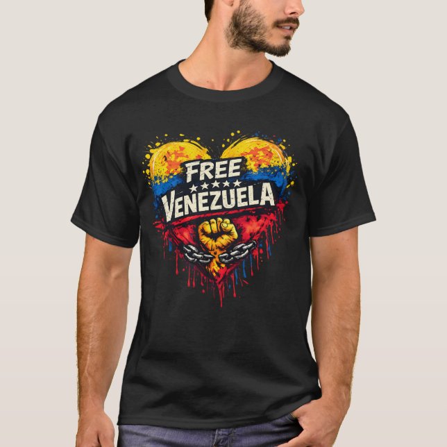 Free Venezuela T Shirt (Framsida)