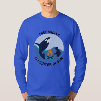 Free Willy Blue Whale got nothing on Orca LS T Shirt