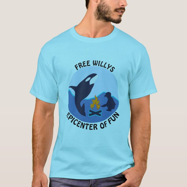 Free Willy Teal Shirt T (Framsida)