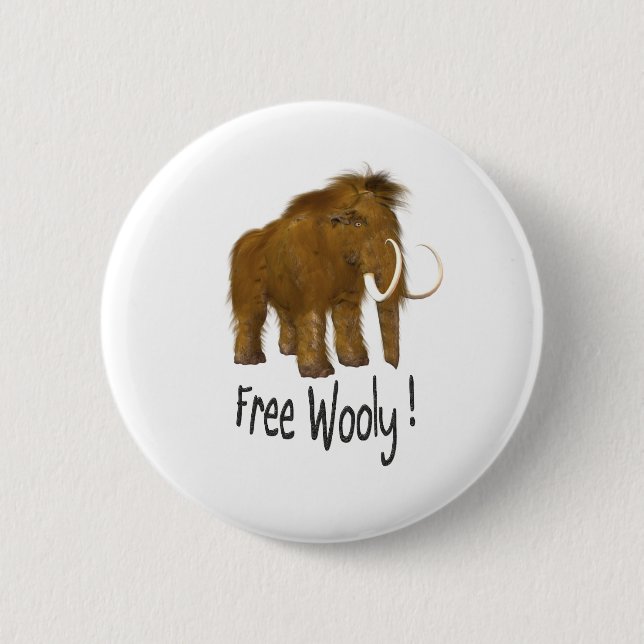 "Free Wooly" Wooly Mammoth Knapp (Framsida)
