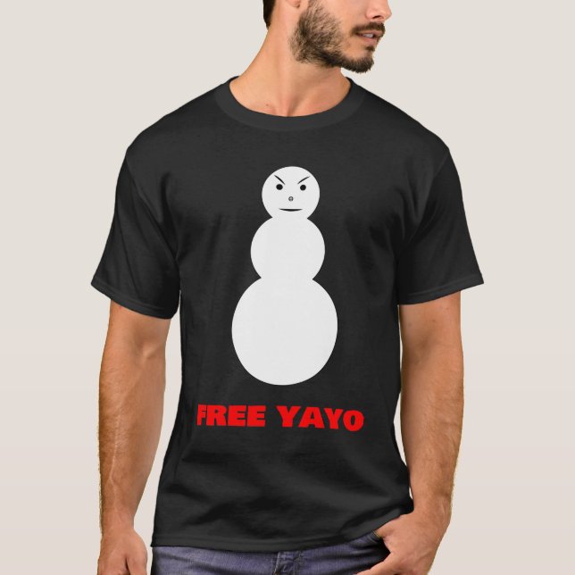 FREE YAYO - Arg Snögubbe T Shirt (Framsida)