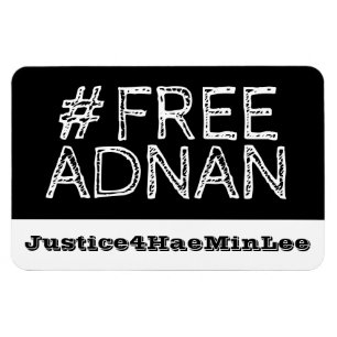 #FreeAdnan Chalkboard-bildsMagnet Magnet
