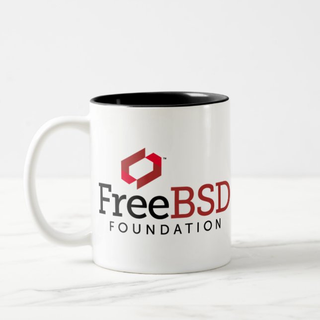 FreeBSD fundamentlogotyp Två-Tonad Mugg (Vänster)