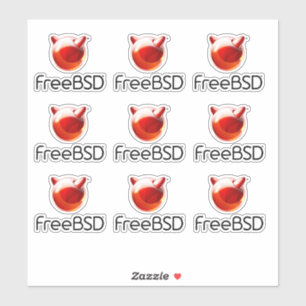FreeBSD-projektetikett Klistermärken