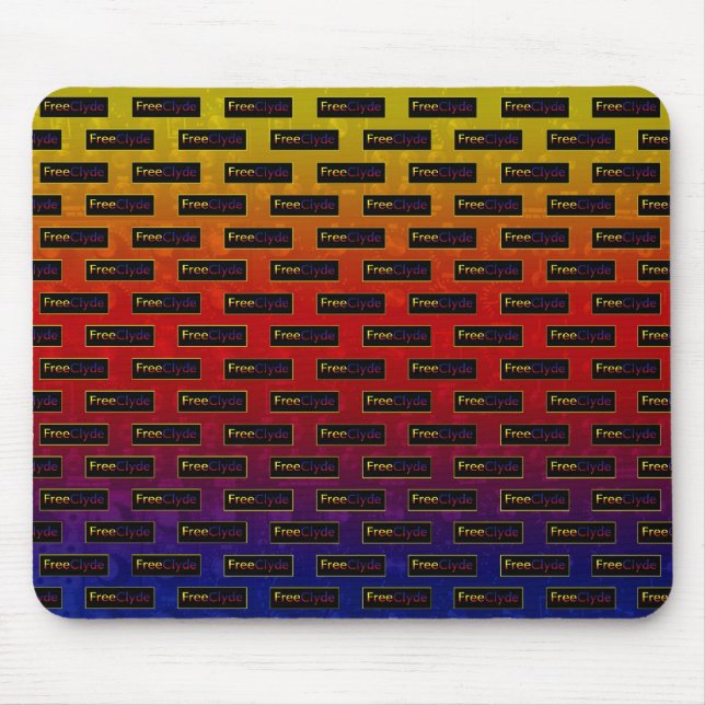 FreeClyde logotypmönster Mousepad Musmatta (Framsidan)