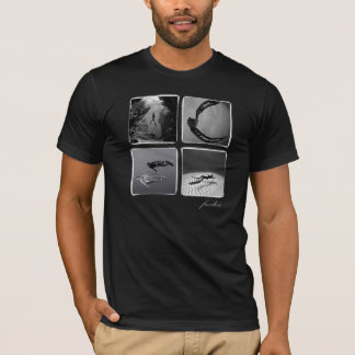 freedive - organiskt. Svart man T-shirt