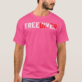 Freediver Dive Flagga Freediving T Shirt