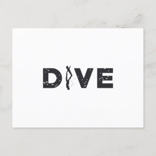 Freediver Freediving Dive Ocean Freedive Apnoe Vykort