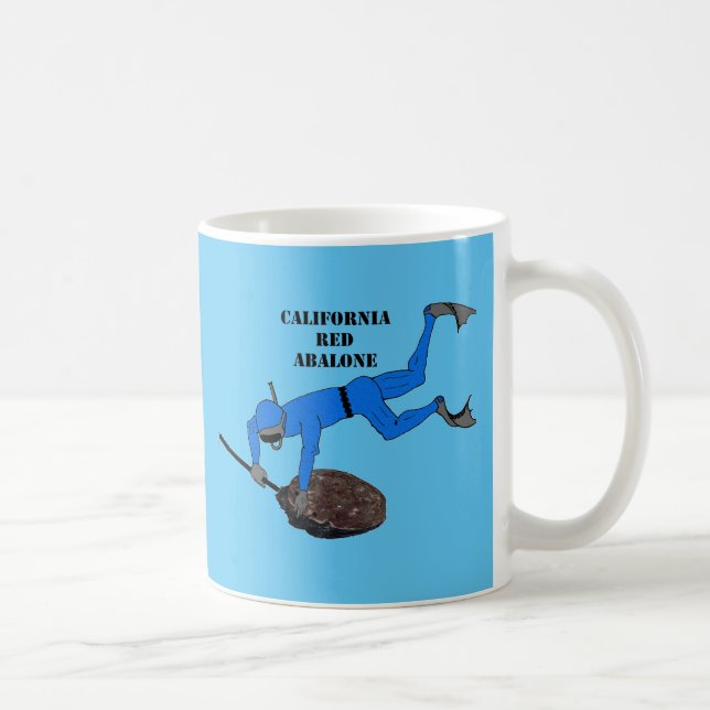 Freediving California Trophy Abalone Diver URM Kaffemugg (Höger)
