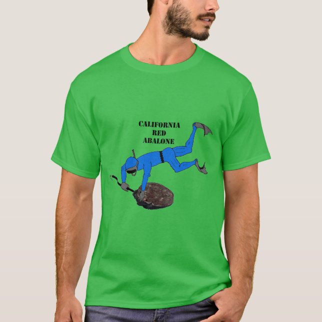 Freediving California Trophy Abalone Diver URM T Shirt (Framsida)