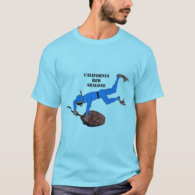 Freediving California Trophy Abalone Diver URM T Shirt (Framsida)