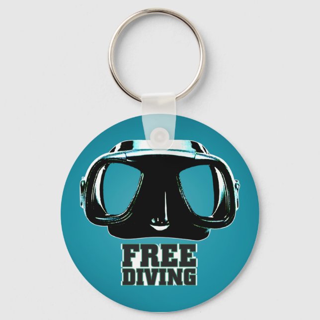 Freediving Keychain 2 Nyckelring (Framsida)
