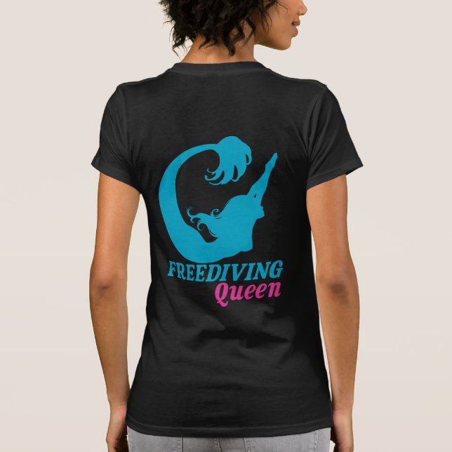 Freediving Queen T Shirt (Baksida)